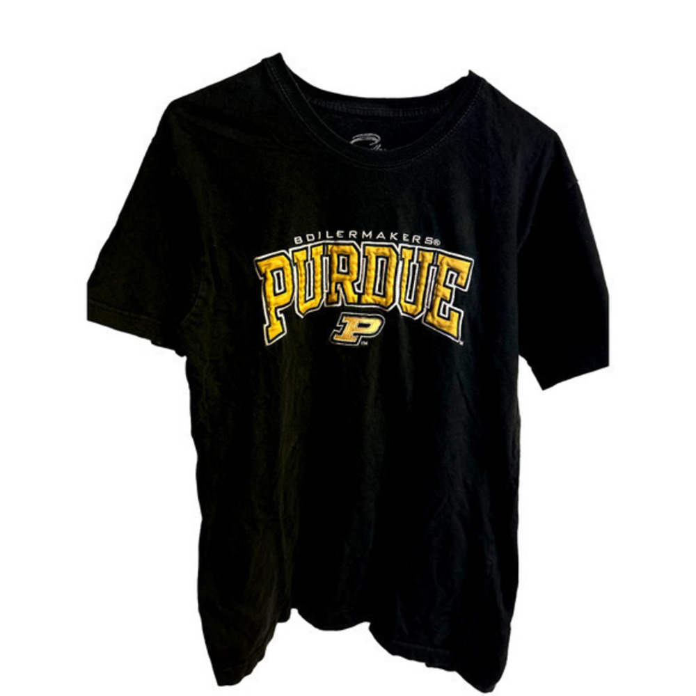 Purdue Boilmakers Black‎ t shirt size Med.
